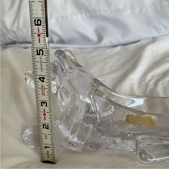 Bayel Hand-Made French Crystal Wolf Ash Tray / Candy Dish - Picture 10 of 14